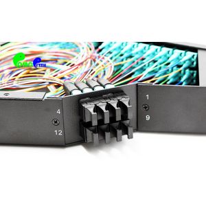 96F 128F 144F MPO Patch Panel 19' 1RU Fixed Type FHD Patch Panel