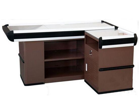 Durable Grocery Store / Supermarket Checkout Counter With Cold Rolled Stainless