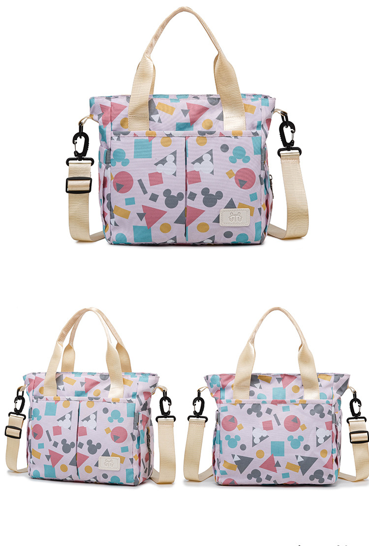 ODM OEM Oxford Multi Functional Nappy Shoulder Hand Bag 27*15*25cm