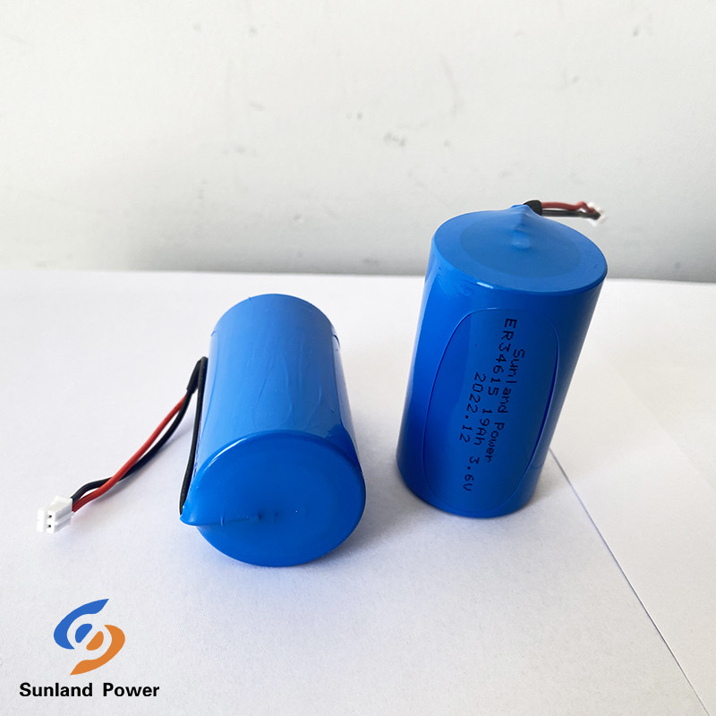 Non Rechargeable Wide Temperature 3.6V ER34615 19000mAh LiSOCl2 Battery For City Bike Smart Lock