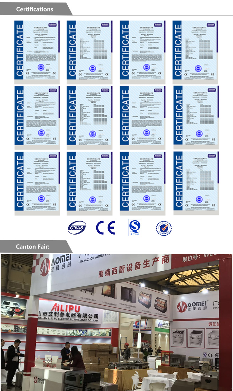 Electric Kitchen Equipment Counter Top Salamander Oven with Temperature Selector 50-300C