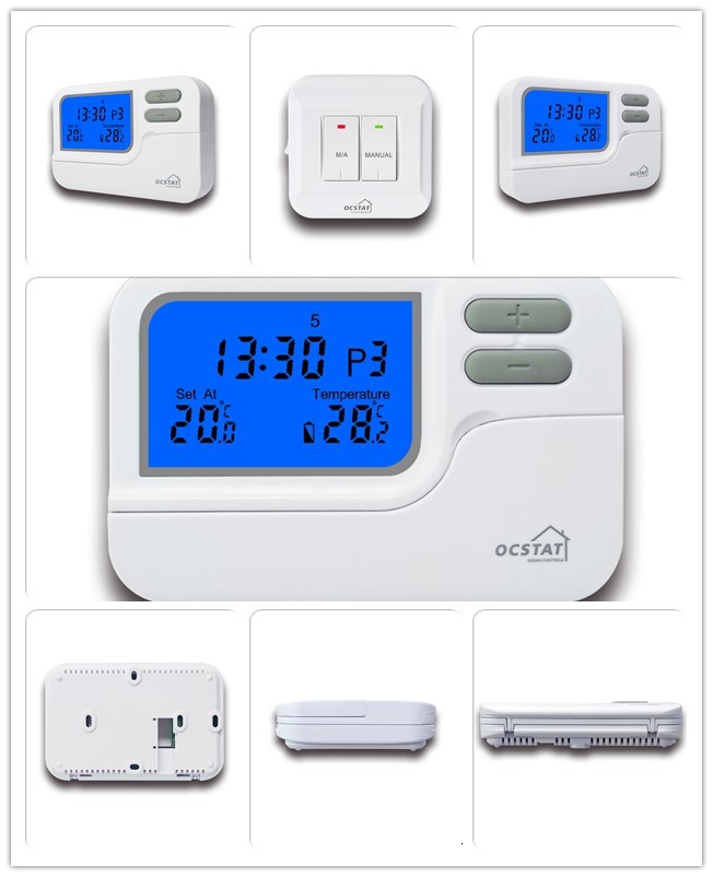 7 Day Wireless Gas Boiler Thermostat With Internal NTC Sensor FCC CSA