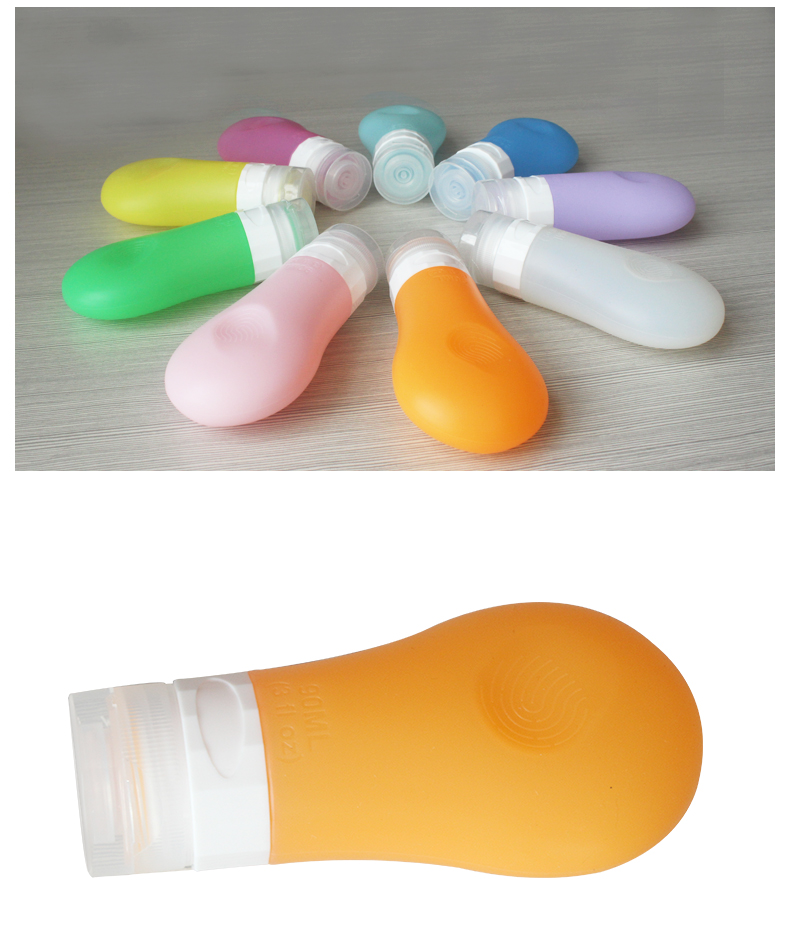 Eco Friendly Non Toxic 37g Small Silicone Travel Bottles