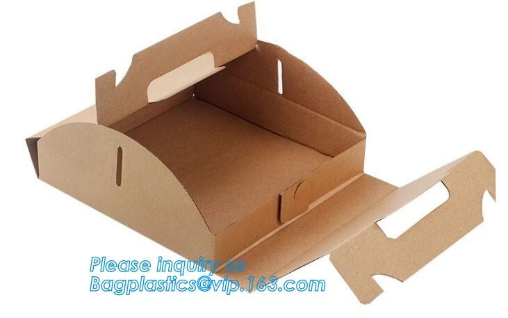 Cheap Cardboard foldable kraft paper lunch box with window,Lunch noodle fast food kraft paper box by customized logo pri