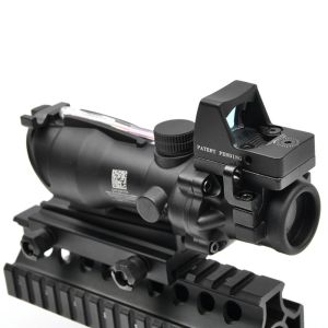 4x32 Fiber Optic ACOG Rifle Scopes With RMR Illuminated Red Dot Reflex Sight