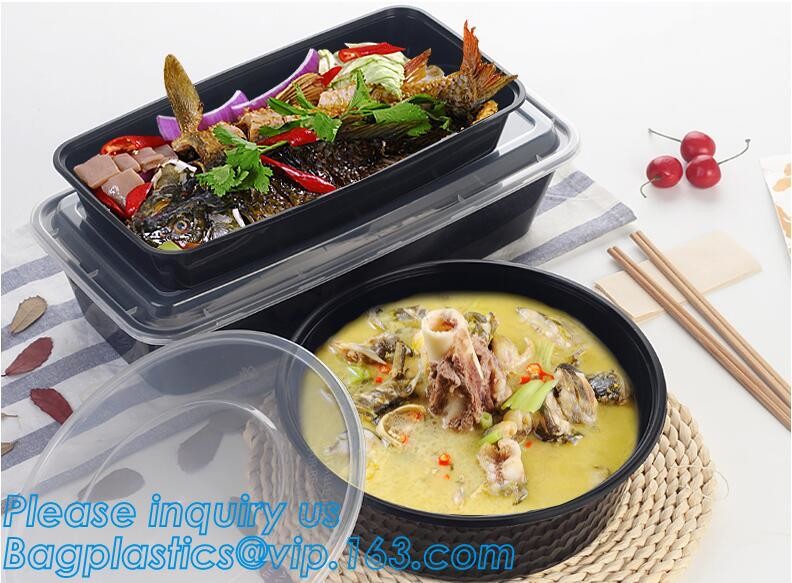 disposable cornstarch convenience takeaway plastic food bowl,BPA free bamboo fiber plastic food bowl with FDA, fast food