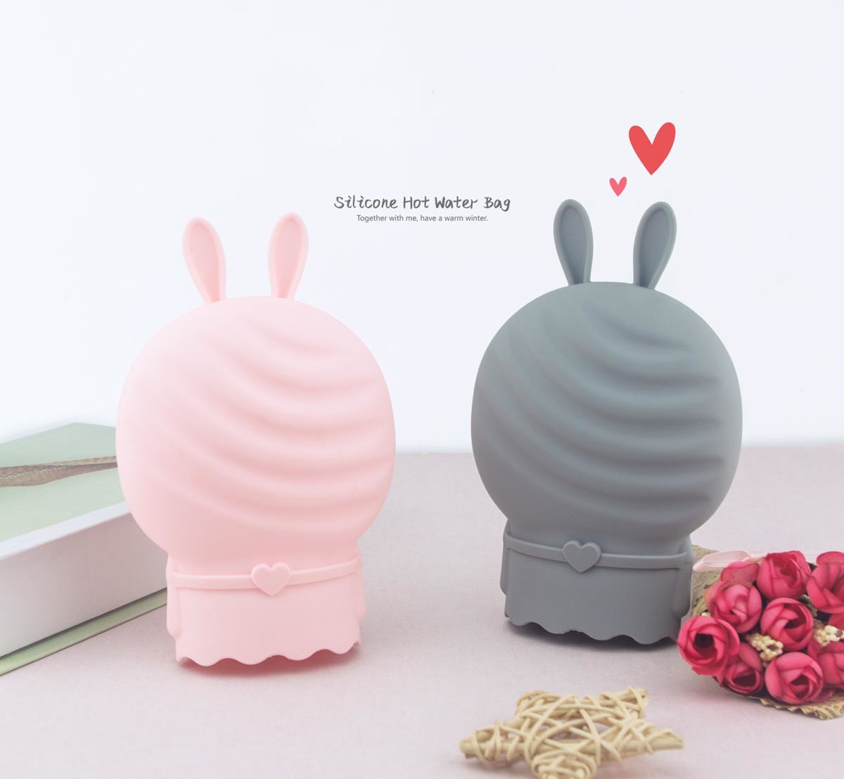 Colorful 2L Hot Water Bottle Tasteless Hot Compress and Cold Therapy for Headaches Cramps and Muscle Pain Relief
