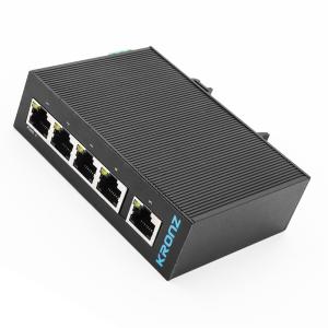  Industrial Unmanaged 5 Port Network Switch 512 Kbit 8 Pin DIN rail Or wall Mounting Manufactures