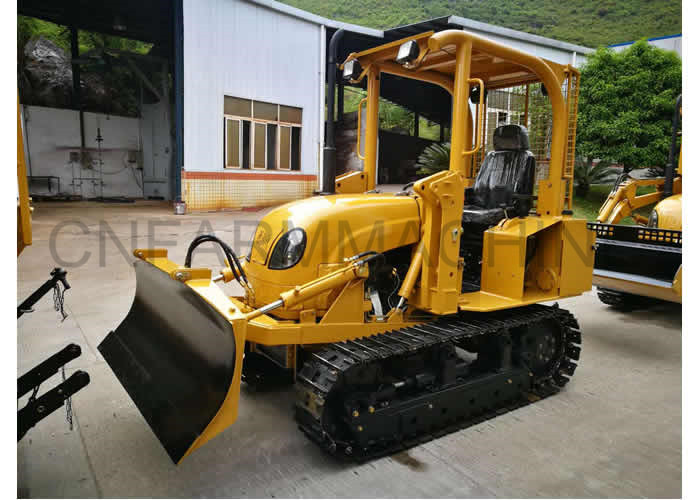  New Streamlined 35hp Mini Bulldozer Manual Clutch Compact Dozer with Six-Way Blade Manufactures