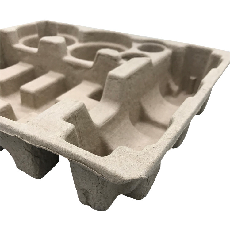 Custom Thermoforming Packaging Pulp Tray Box Set Recycled Paper For Fast Food