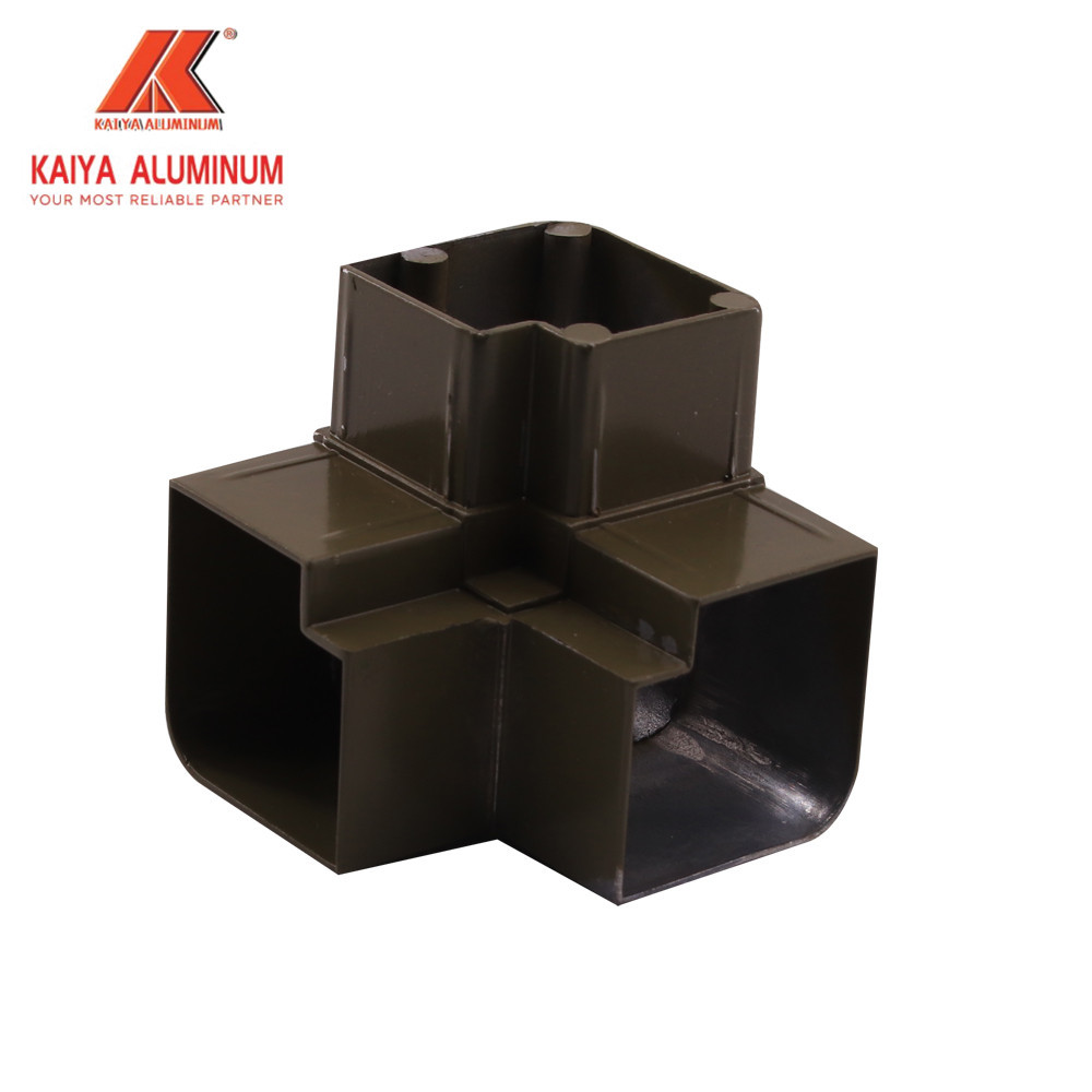 1/2" 6061 CNC Aluminum Profile Tri Angle 3 Way Corner Elbow