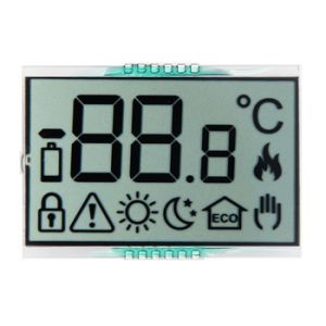 RYD2119TM01 Custom Segment LCD Display Object Body Temp Indicator Zebra