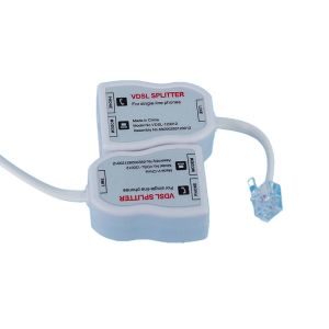 VDSL ADSL RJ11RJ45 6P4C Splitter Adapter SP-201 with Inner Conductor Tc