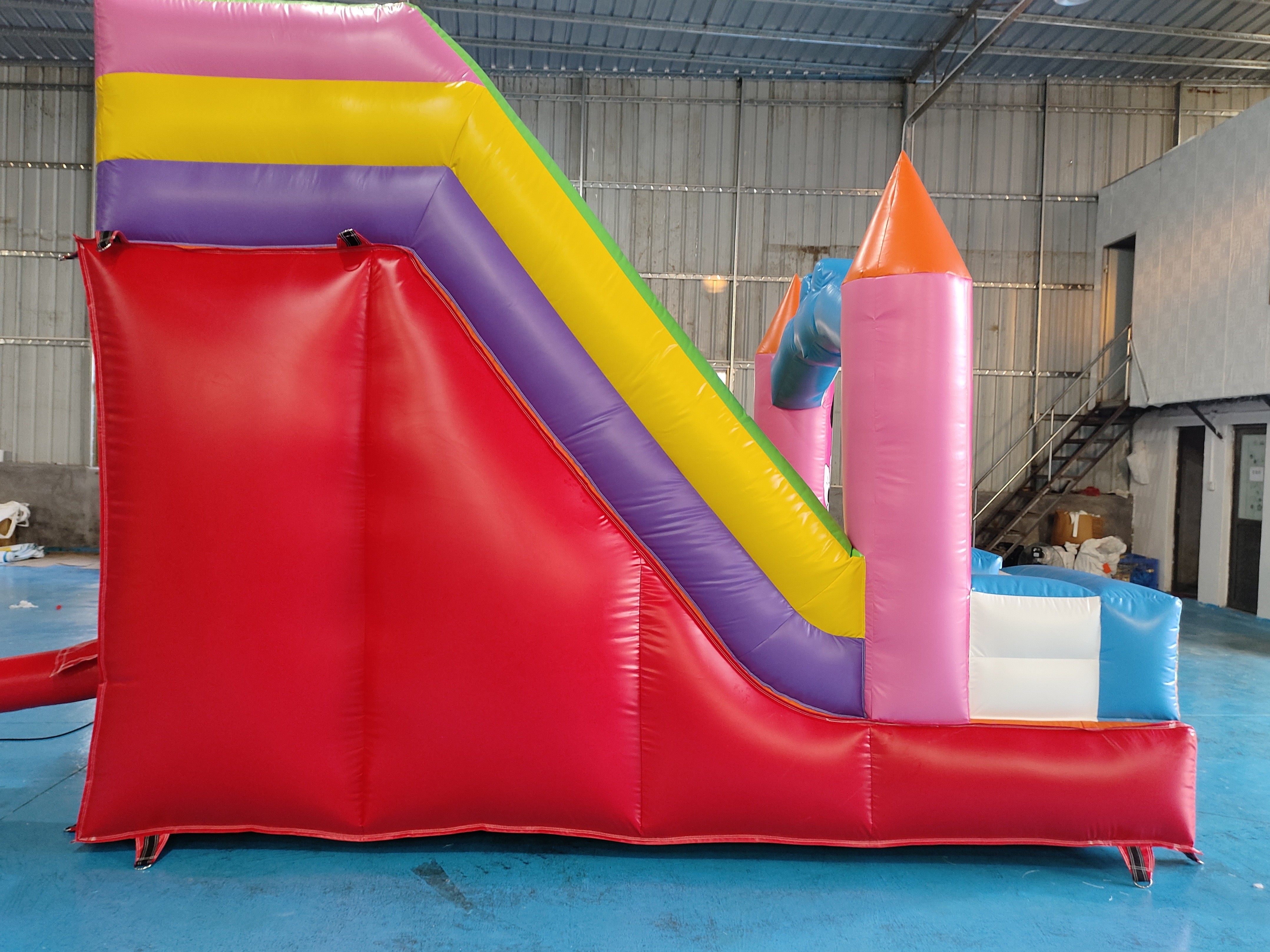 Commercial Digital Printing Inflatable Dry Slide Mickey Mouse Cartoon Inflatable Castle For Outdoor For Kids