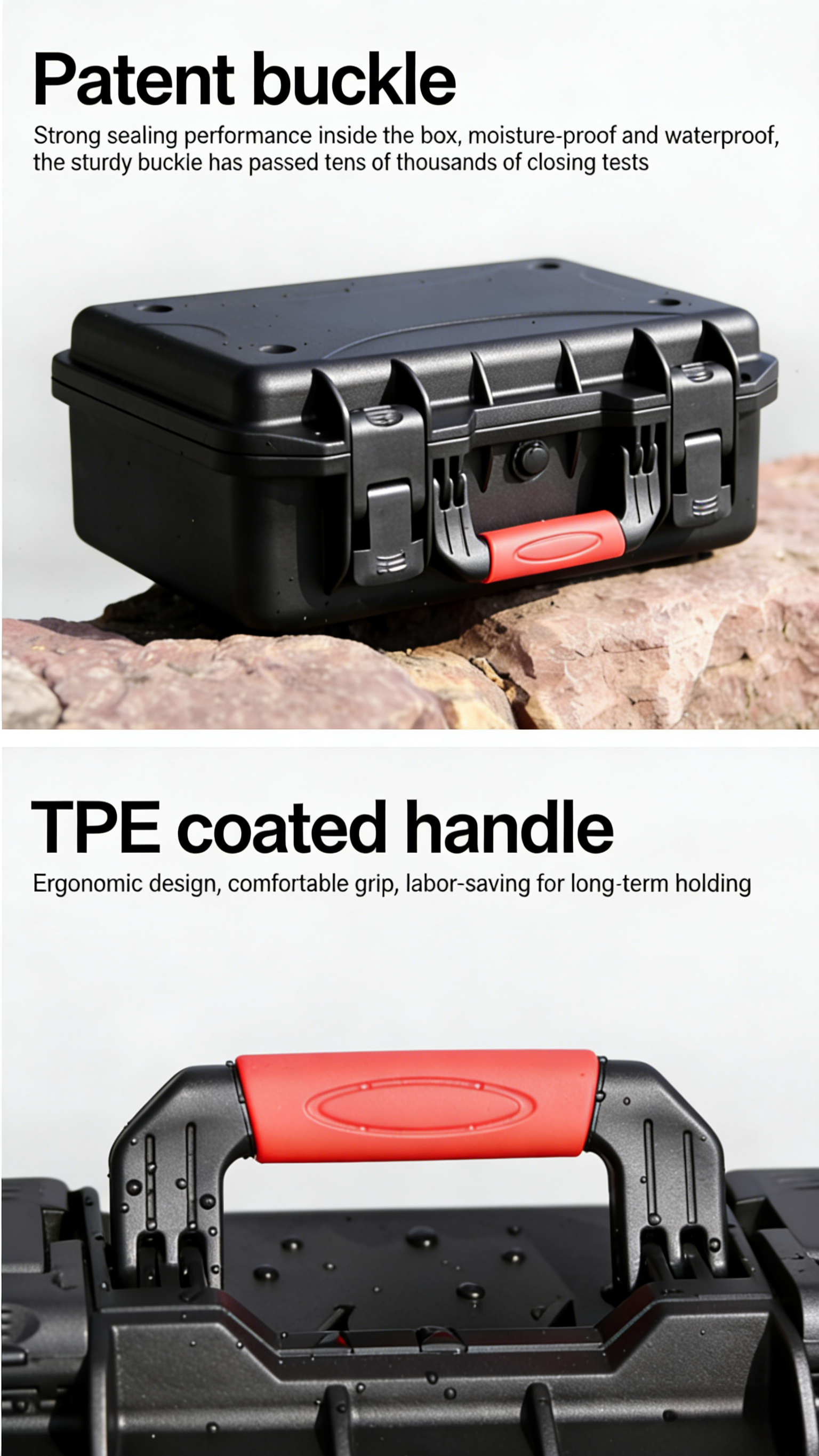 Protective Safety Case Plastic Equipment And Instrument Case Multi-Functional Waterproof And Shockproof Case