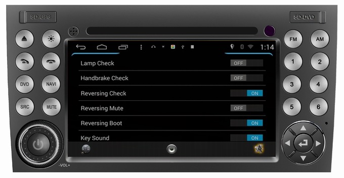 Ouchuangbo autoradio DVD gps multimedia Mercedes Benz SLK 350 android 4.4 OS support 4 cor