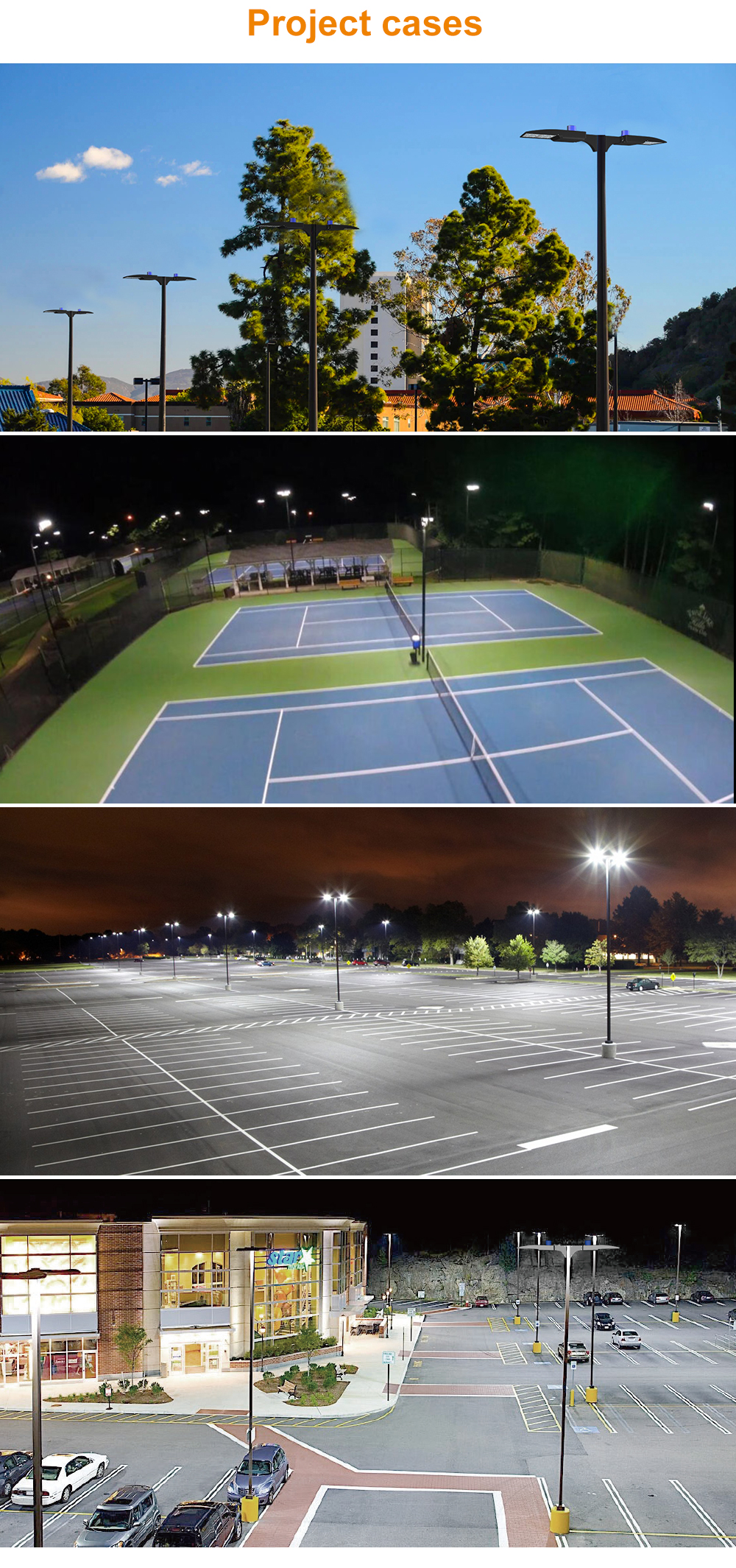 200W LED Shoebox Light IP66 Powerful Road Lighting Bridges Park 150LM/W