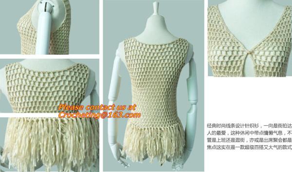 New Sweet Thin Sweater Tops, Girls Bat Sleeveless, Crochet Cardigans, Plain