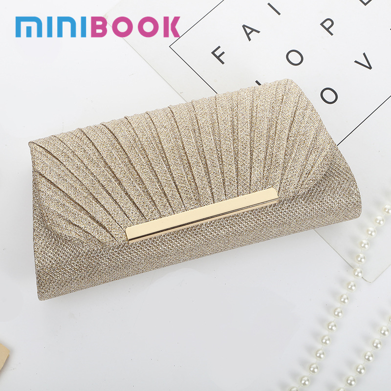 Other Decoration PC Metal Fashionable Hot Drilling Process Clutch Handbag for Daily