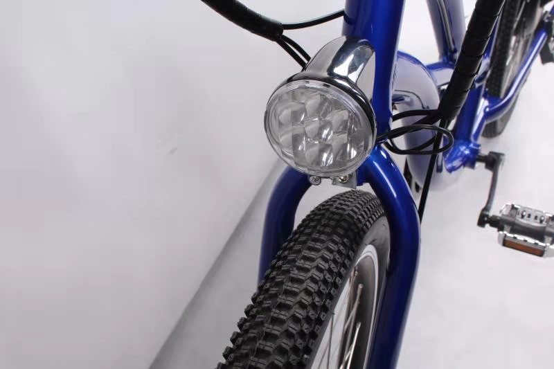 48V 500W 750W Beach Cruiser Electric Bike 6 Speed Rear Hub Motor Bicycle 48V 10.4Ah