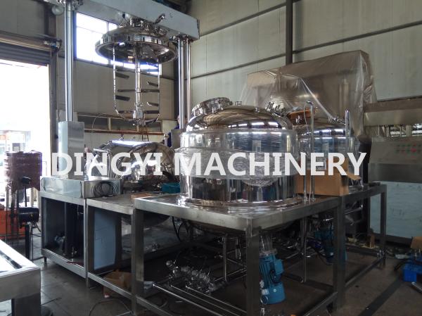Industrial Cosmetic Equipment Vacuum Planetry Mixer 380V Rotate Speed 3500 R /