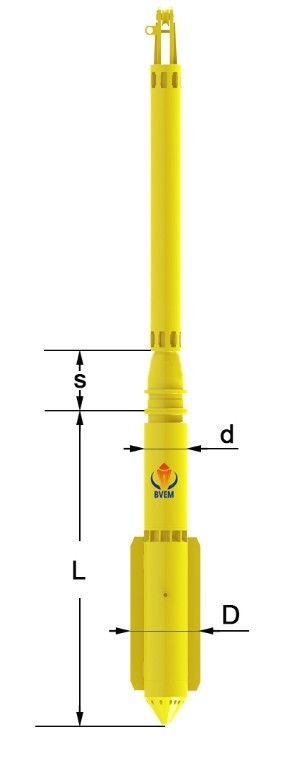 75 KW Vibroflot Equipment Vibro Stone Columns Ground Improvement Relative Density