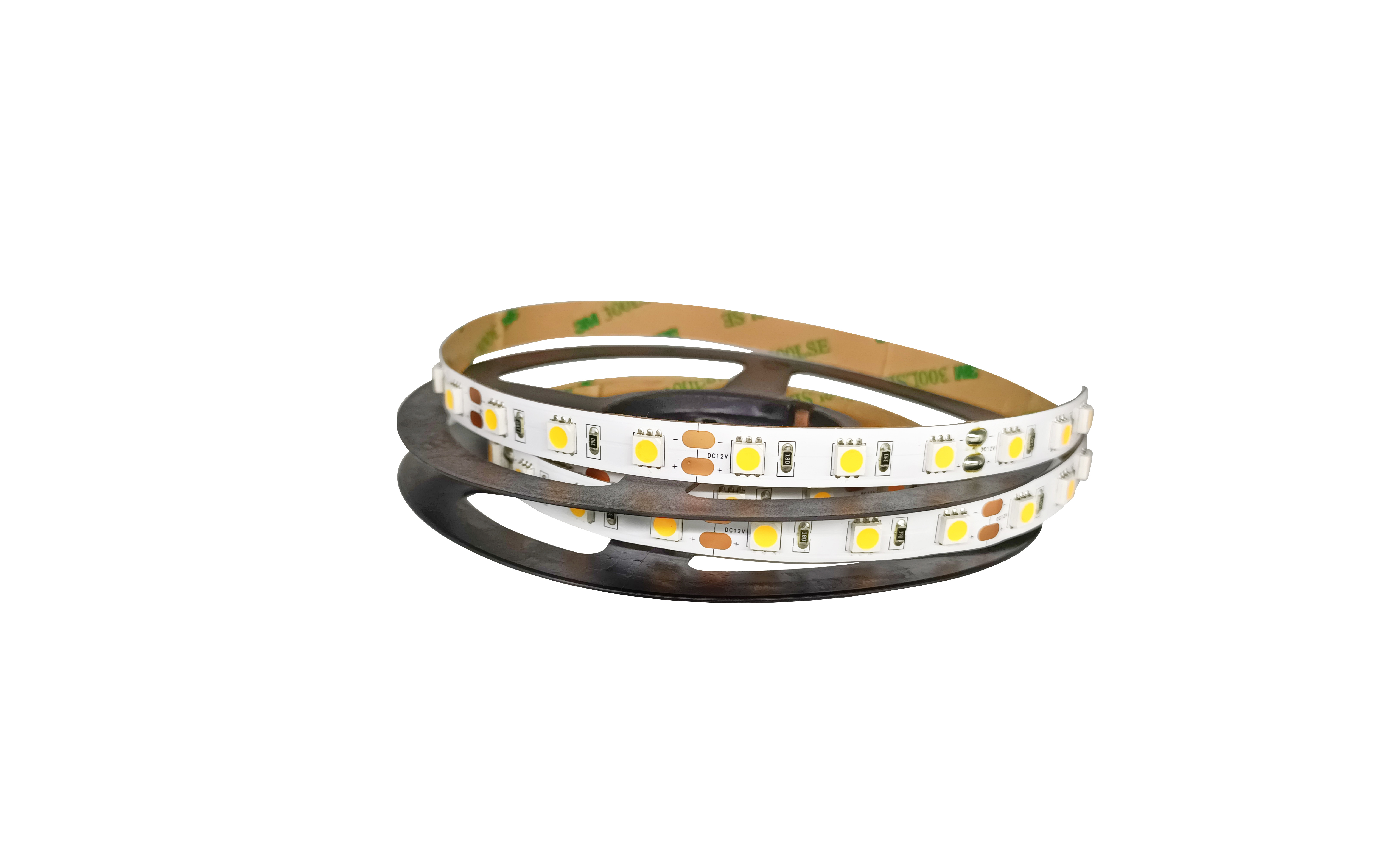 Monochrome SMD 5050 LED Strip Light 112pcs/M 12 / 24 V For Bathroom Mirror Light