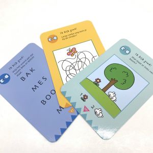 Recyclable Matt Lamination Pantone Learning Flash Cards
