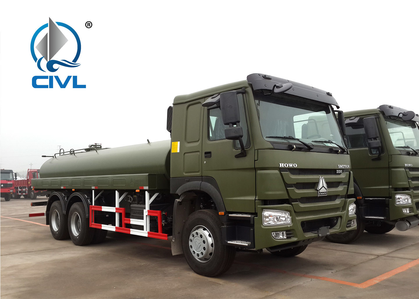 Fuel Tanker Truck Color Can Be Choosed Sinotruck Howo A7 6 X 4 Oil Tank Truck 25000L