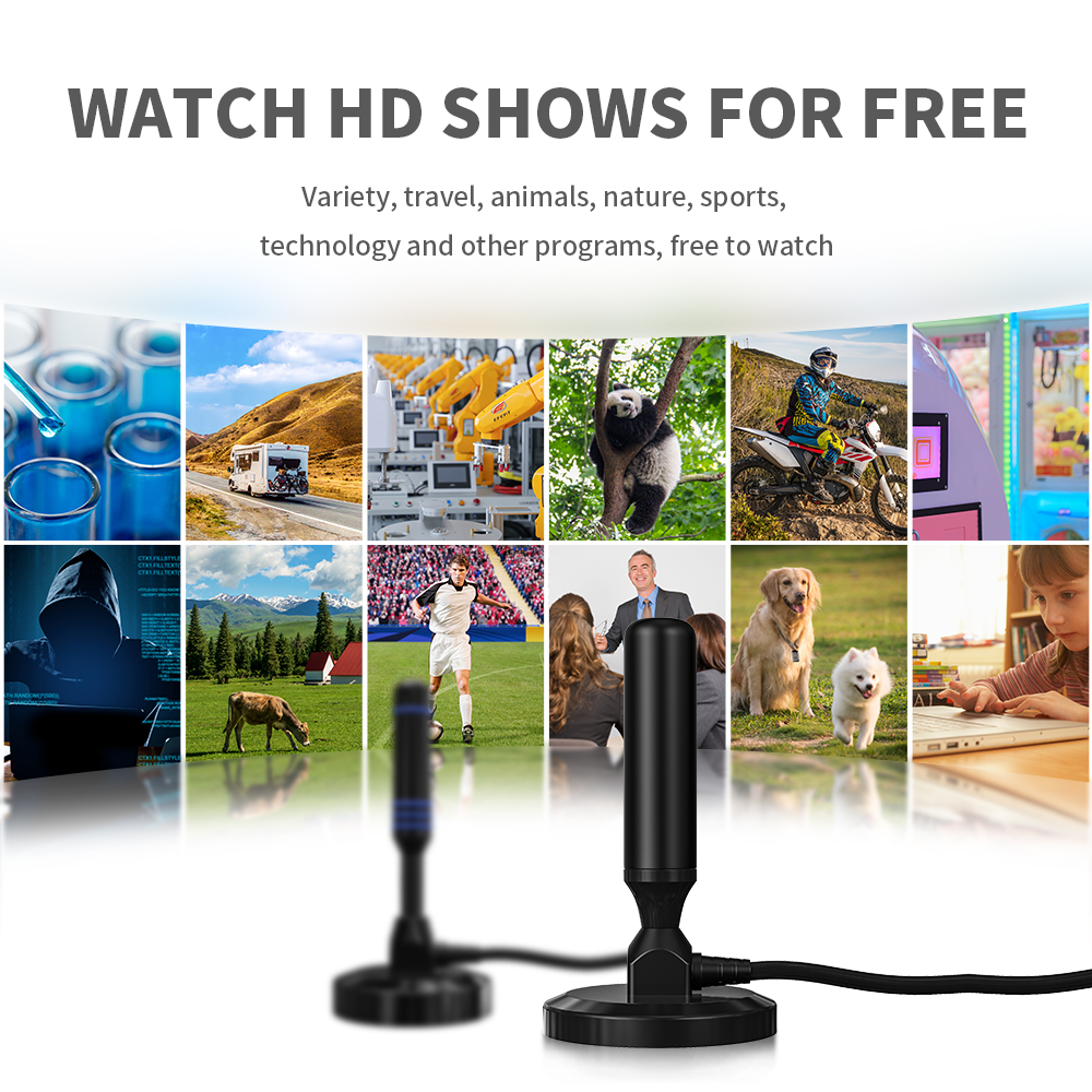 300*330mm Film Size VHF 174-240MHz/UHF 470-862MHz Digital HDTV TV Antenna for Indoor
