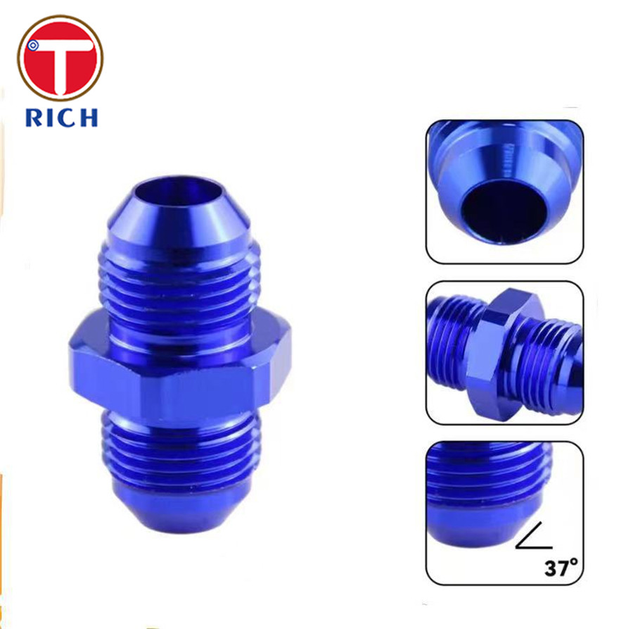 Threaded Pipe Adapter Double Headed Oil Pipe Joint Nut For Modified Automobiles