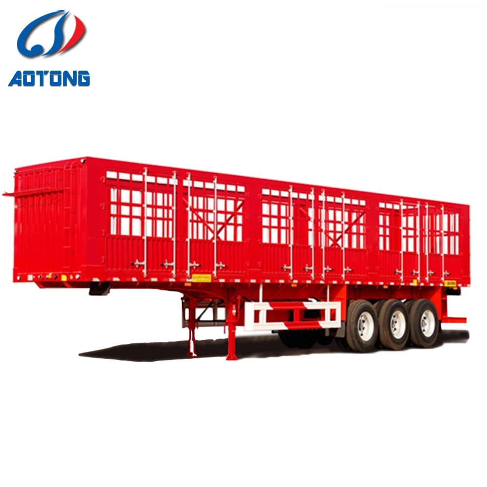 Max Payload 50000KG 3 Axle Bar Fence Cargo Semi Trailer for Livestock Transportation