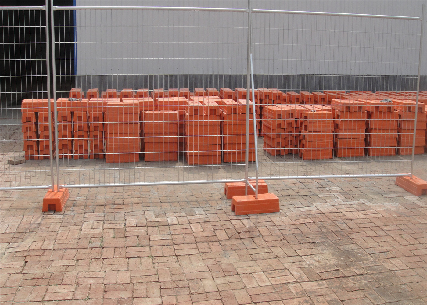 Hot Dipped Galvanized Construction Fence Panels Crowd Control Panels 22.00kg