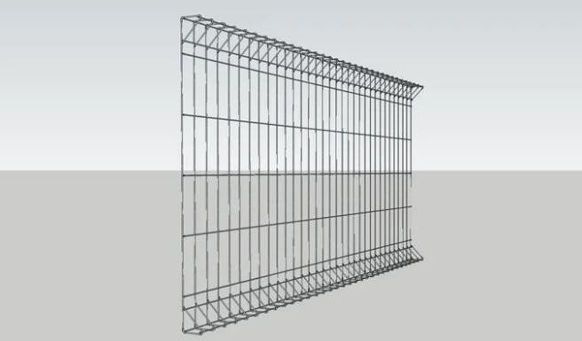 ISO SGS Double Circle 50x200mm Welded Wire Mesh Fence