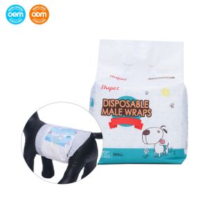 China Wholesale Disposable Female and Male Dog Diapers Adjustable Cat Pet Diapers with Wetness Indicator on sale