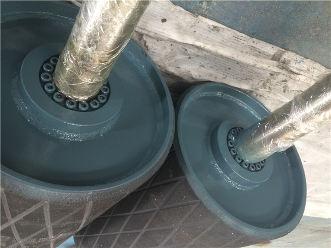 Customized Size 1800mm Rubber Lagging Pulley For Belt Conveyor