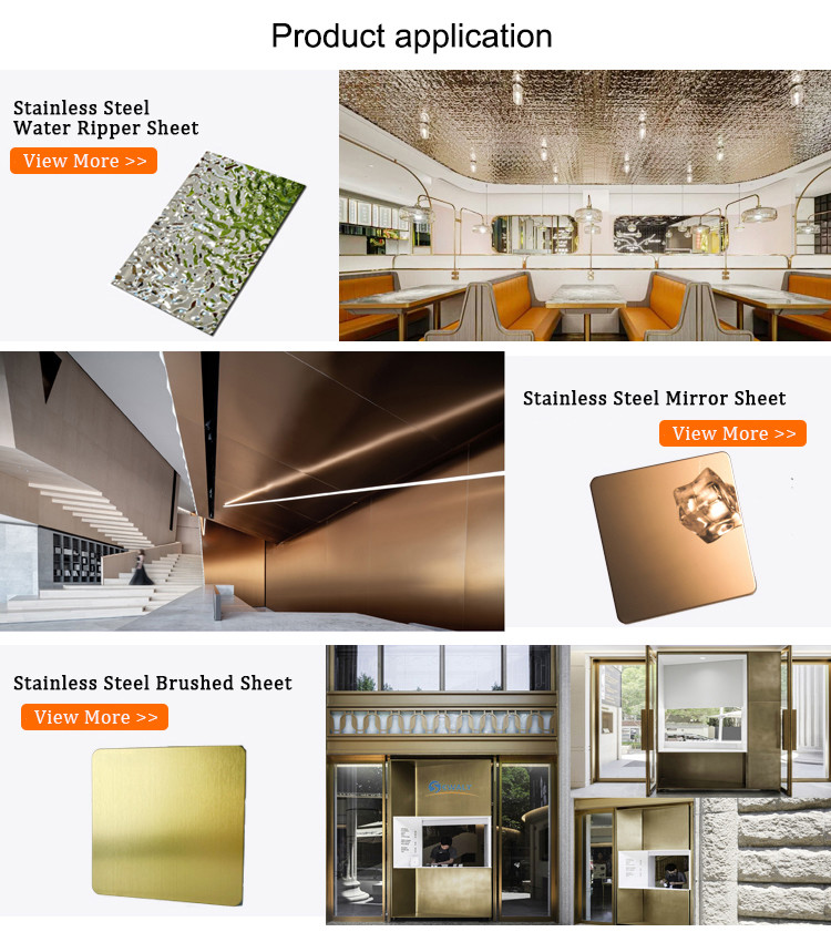 316 Green Mirror Decorative Stainless Steel Sheet 8K Polishing 0.3mm Thickness