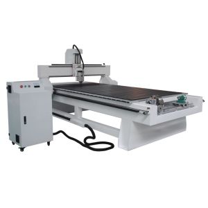 4 Axis CNC Wood Engraving Machine with Rotary Axis Fixed in X-axis