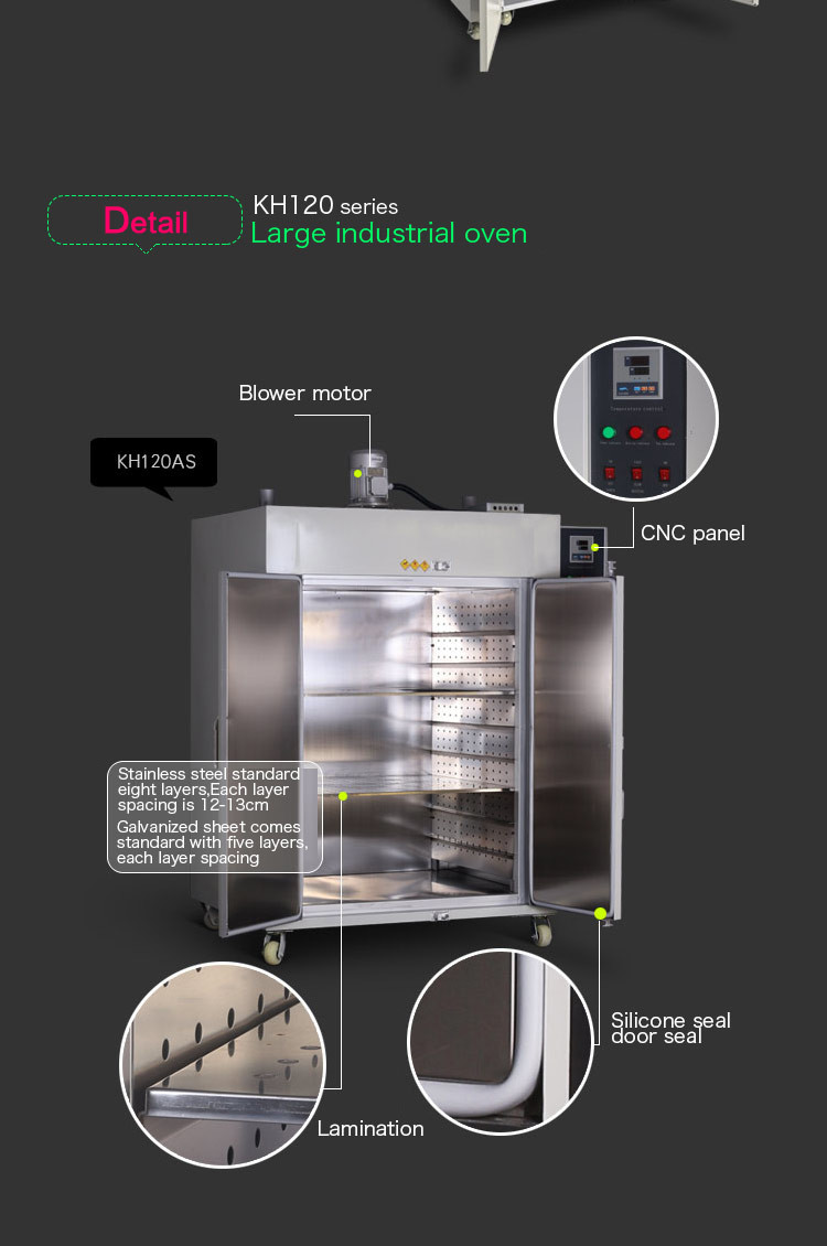 250C Industrial Drying Oven PID Commercial Hot Air Oven For Fish Drying