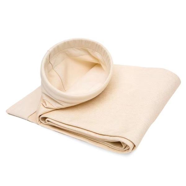 Aramid Nomex Industrial Filter Bags PTFE Dipping For Higher Temperature Dust