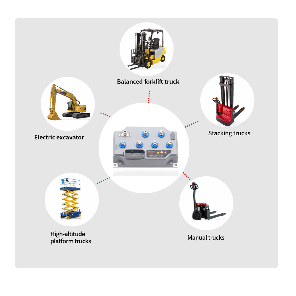 DC Servo Driver Electric Forklift Controller 200*120*67.8mm Starting Voltage ≥15V Power Supply DC24V-DC48V and Incremental Encoder