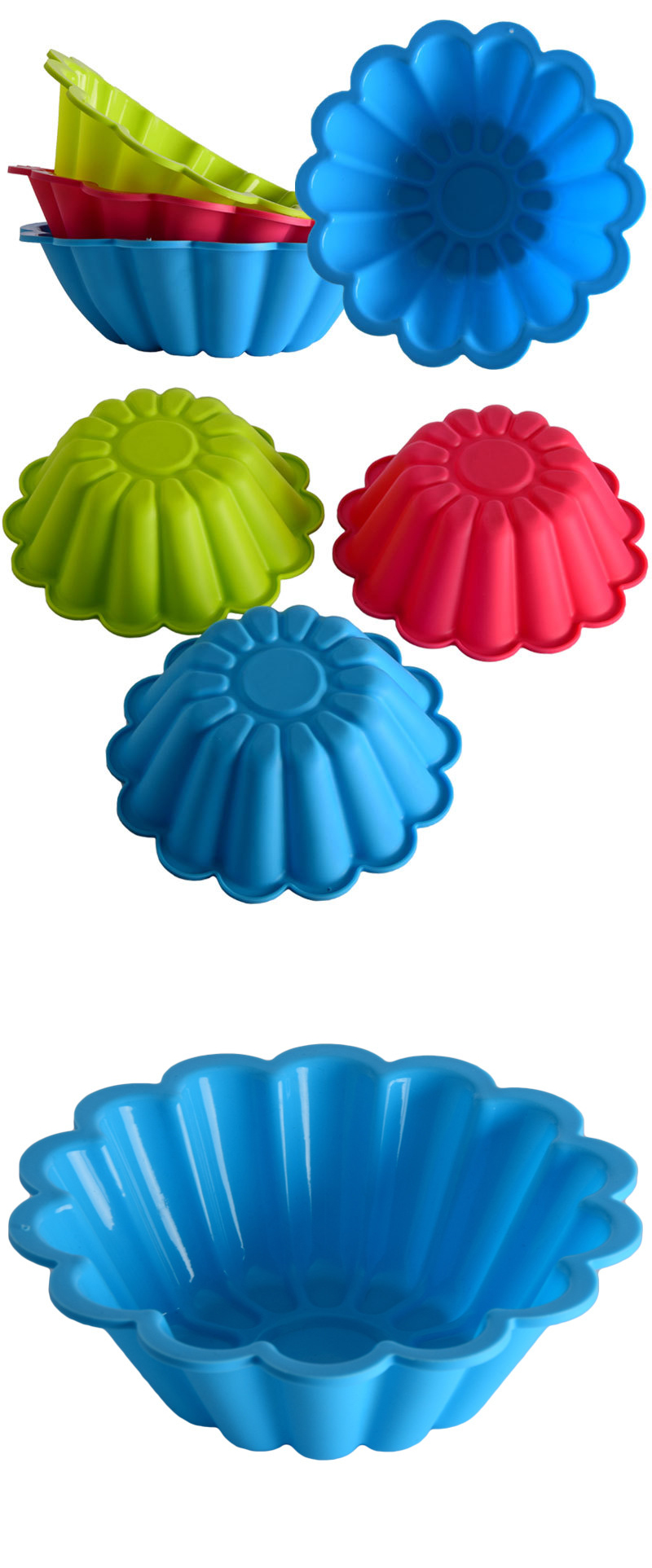 116g Flower Shape Silicone Baking Pan