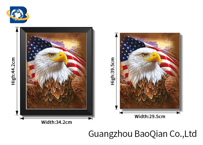 3d Flipped Stereograph Printing Of Wild Animal / Birds For Home Decoration