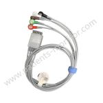 Edan EL05DASY 02.04.241961 ECG Cable 5-lead Snap AHA Reusable For Edan IT20