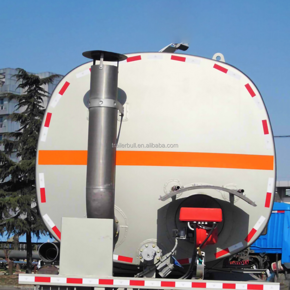 25T Tanker Truck Trailer Heavy Duty For Warm Palm Oil In Kenya