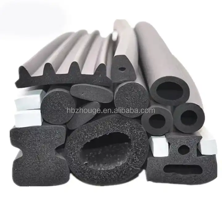 Grey Pad 1" Round EPDM Rubber Foam Sealing Strip with Heat/Cold Resistant Function