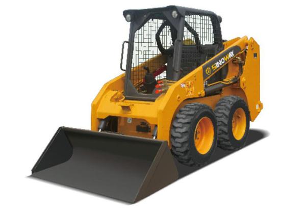 204mm Soil Moving Equipment Skid Steer Loader Compact Payloader For Narrow