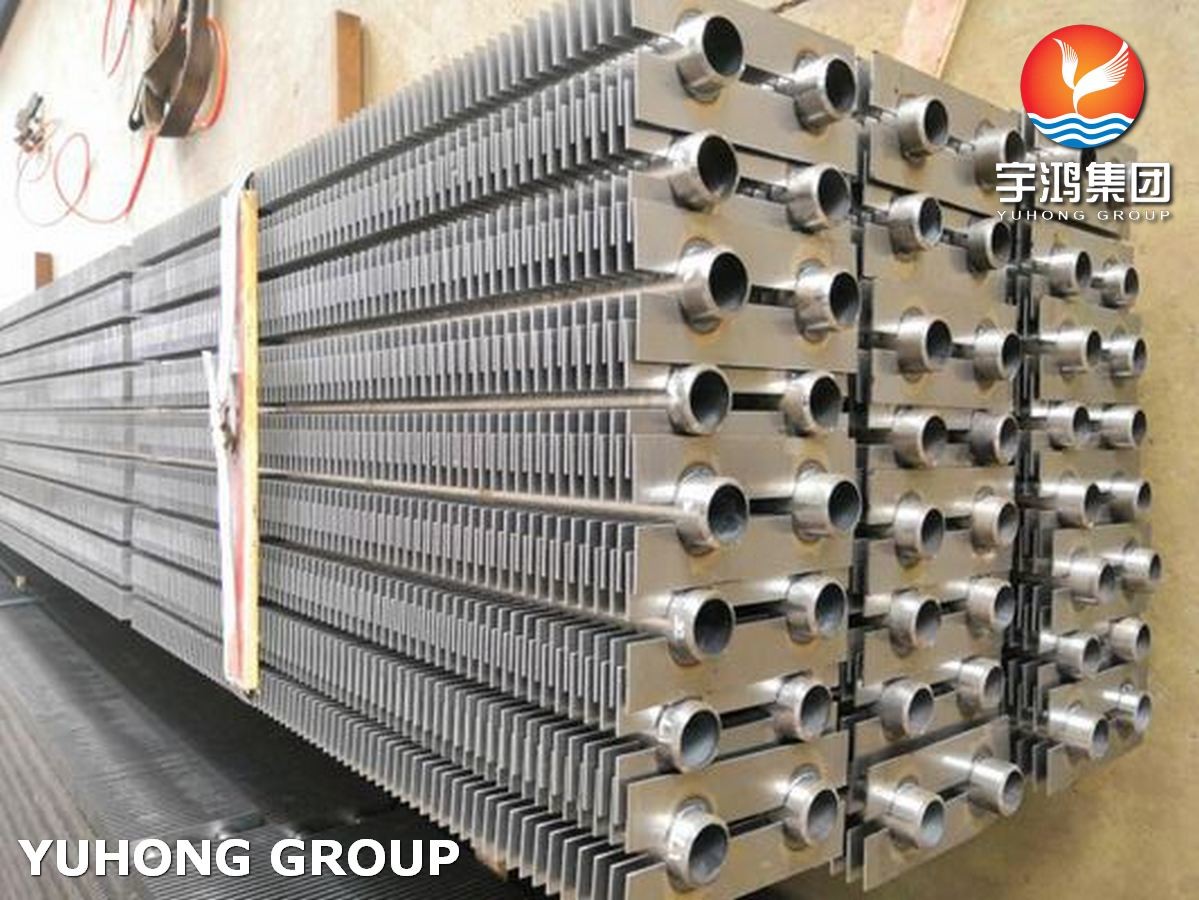 ASME SA312 TP316 Seamless Steel Square Fin Tube For Boiler , Heat Exchanger