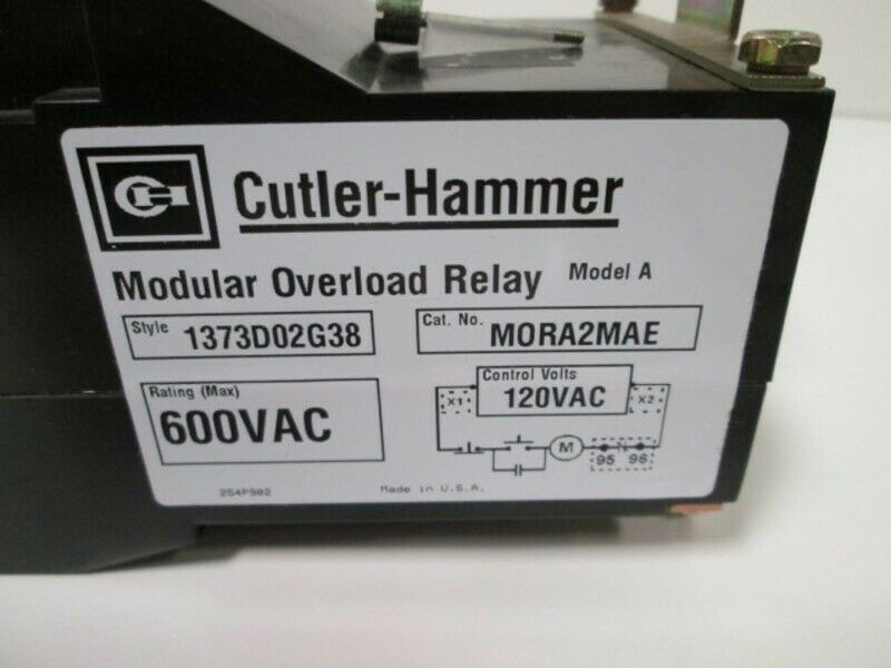 MORA2MAE，1373D02G38,MORA2MAE 600 MOD O L RELAY 2, 3-5 Working Days New Original