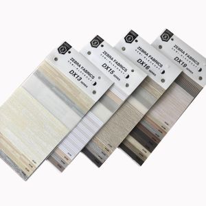 100% Polyester Zebra Window Blinds Fabric Blackout Double Layer Zebra Fabric